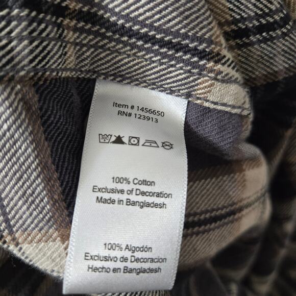 Jachs Heritage Men's Long Sleeve 100% Cotton Flannel Button-Up, Size XXL - Picture 6 of 10